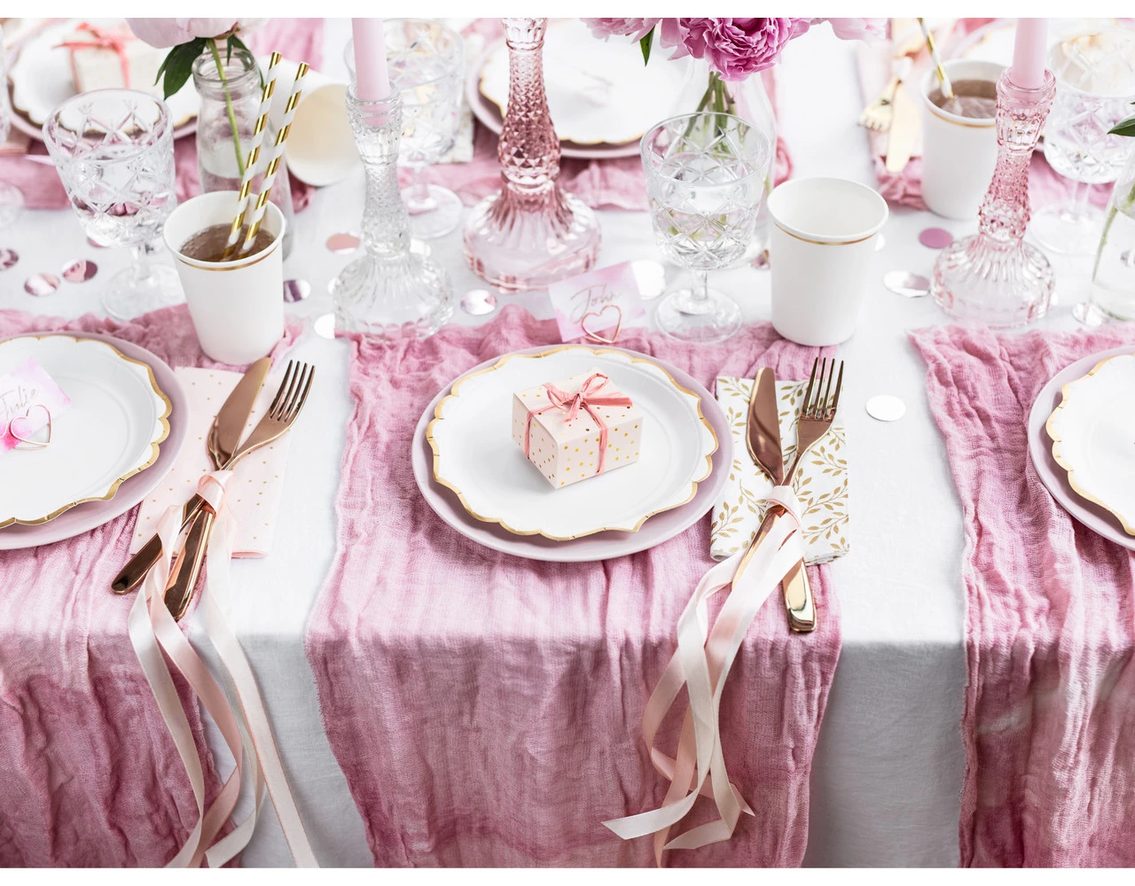 Geschenkdoosjes Stip Goud 6cm 10st 2 Geschenkdoosjes Stip Goud 6cm 10st - Afbeelding 2