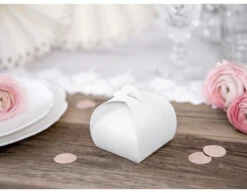 Geschenkdoosjes Wit 6cm 10st -Feestspullen Winkel geschenkdoosjes wit 6cm 10st 3