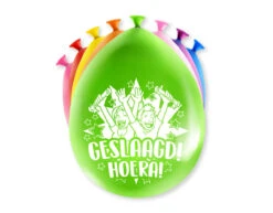 Geslaagd Ballonnen Hoera 30cm 8st