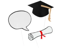 Geslaagd Photobooth Props 10st -Feestspullen Winkel geslaagd photobooth props 10st 3