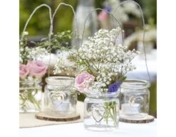 Glass Hanging Tealight Holders -Feestspullen Winkel glass hanging tealight holders 2