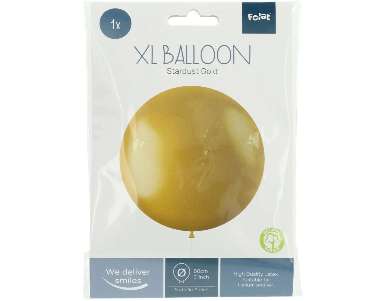 Gouden Ballon Metallic Stardust Gold 80cm 2 Gouden Ballon Metallic Stardust Gold 80cm - Afbeelding 2