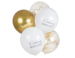 Gouden Ballonnen Set 30cm 5st