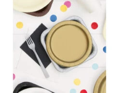 Gouden Borden 18cm 20st -Feestspullen Winkel gouden borden 18cm 20st 2