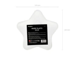 Gouden Borden Ster 18cm 6st -Feestspullen Winkel gouden borden ster 18cm 6st 9