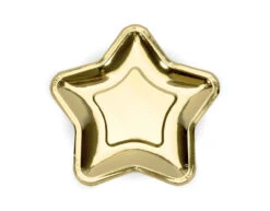 Gouden Borden Ster 23cm 6st