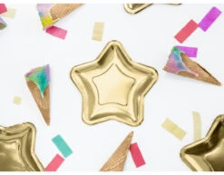 Gouden Borden Ster 23cm 6st -Feestspullen Winkel gouden borden ster 23cm 6st 4