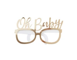 Gouden Bril Oh Baby 16,5cm 8st