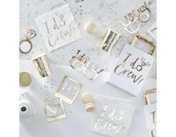 Gouden Bruiloft Photobooth Props 10st -Feestspullen Winkel gouden bruiloft photobooth props 10st 3