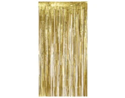 Gouden Deurgordijn Metallic 2m