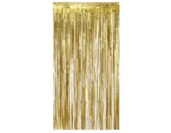 Gouden Deurgordijn Metallic 2m -Feestspullen Winkel gouden deurgordijn metallic 2m 3