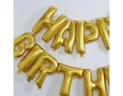 Gouden Happy Birthday Ballonnen Set 35cm -Feestspullen Winkel gouden happy birthday ballonnen set 35cm 2