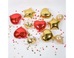 Gouden Helium Ballon Hart Leeg 45cm -Feestspullen Winkel gouden helium ballon hart leeg 45cm 4