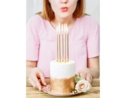 Gouden Kaarsjes 12,5cm 12st -Feestspullen Winkel gouden kaarsjes 125cm 12st 2