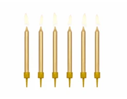 Gouden Kaarsjes 6cm 6st
