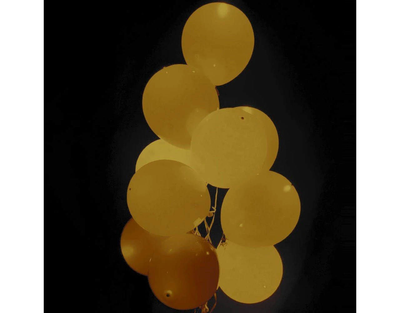 Gouden Led Ballonnen 30cm 5st 2 Gouden Led Ballonnen 30cm 5st - Afbeelding 2