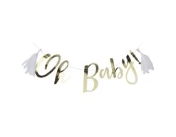 Gouden Letterslinger Oh Baby 1,5m