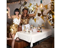 Gouden Rietjes Papier 24cm 20st -Feestspullen Winkel gouden rietjes papier 24cm 20st 3