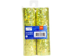 Gouden Serpentines Holografisch 4m 18 Ringen 2st 5 Gouden Serpentines Holografisch 4m 18 Ringen 2st -Feestspullen Winkel gouden serpentines holografisch 4m 18 ringen 2st 2