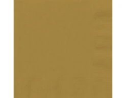 Gouden Servetten 2 Laags 25cm 20st