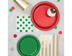 Gouden Servetten Gestreept 33cm 16st -Feestspullen Winkel gouden servetten gestreept 33cm 16st 2