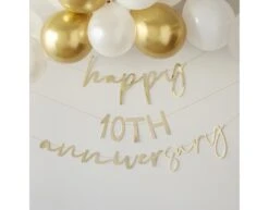 Gouden Slinger Happy Anniversary 2m -Feestspullen Winkel gouden slinger happy anniversary 2m 2
