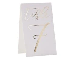 Gouden Tafelnummers 18cm 12st