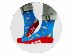 Grappige Sokken Papa Slaapt 1 Paar