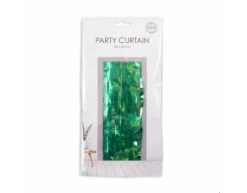 Groen Deurgordijn Folie 2,4m -Feestspullen Winkel groen deurgordijn folie 24m 2