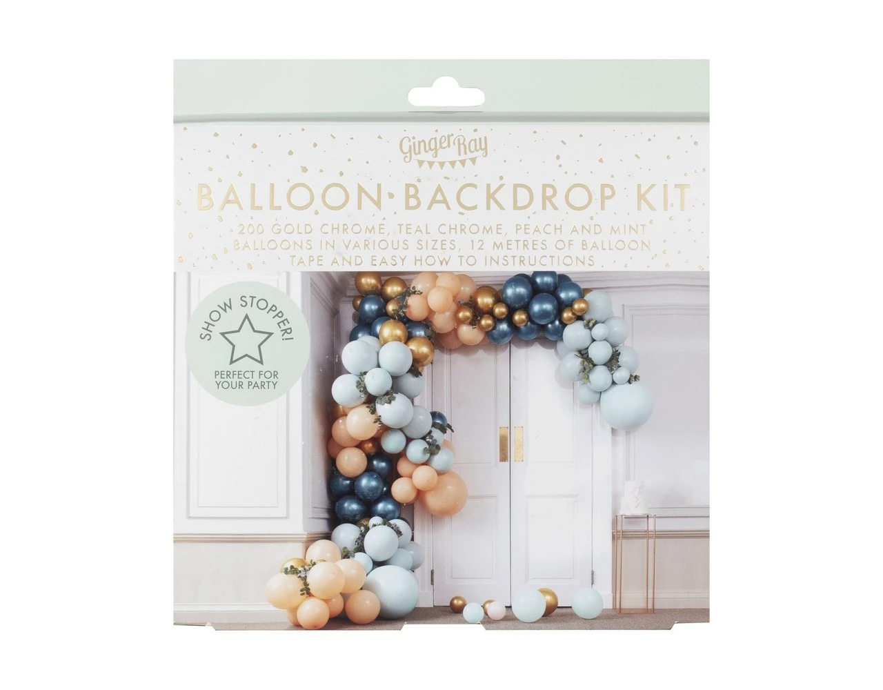 Groen Gouden Ballonnenboog Chroom XL DIY Set 3 Groen Gouden Ballonnenboog Chroom XL DIY Set - Afbeelding 3