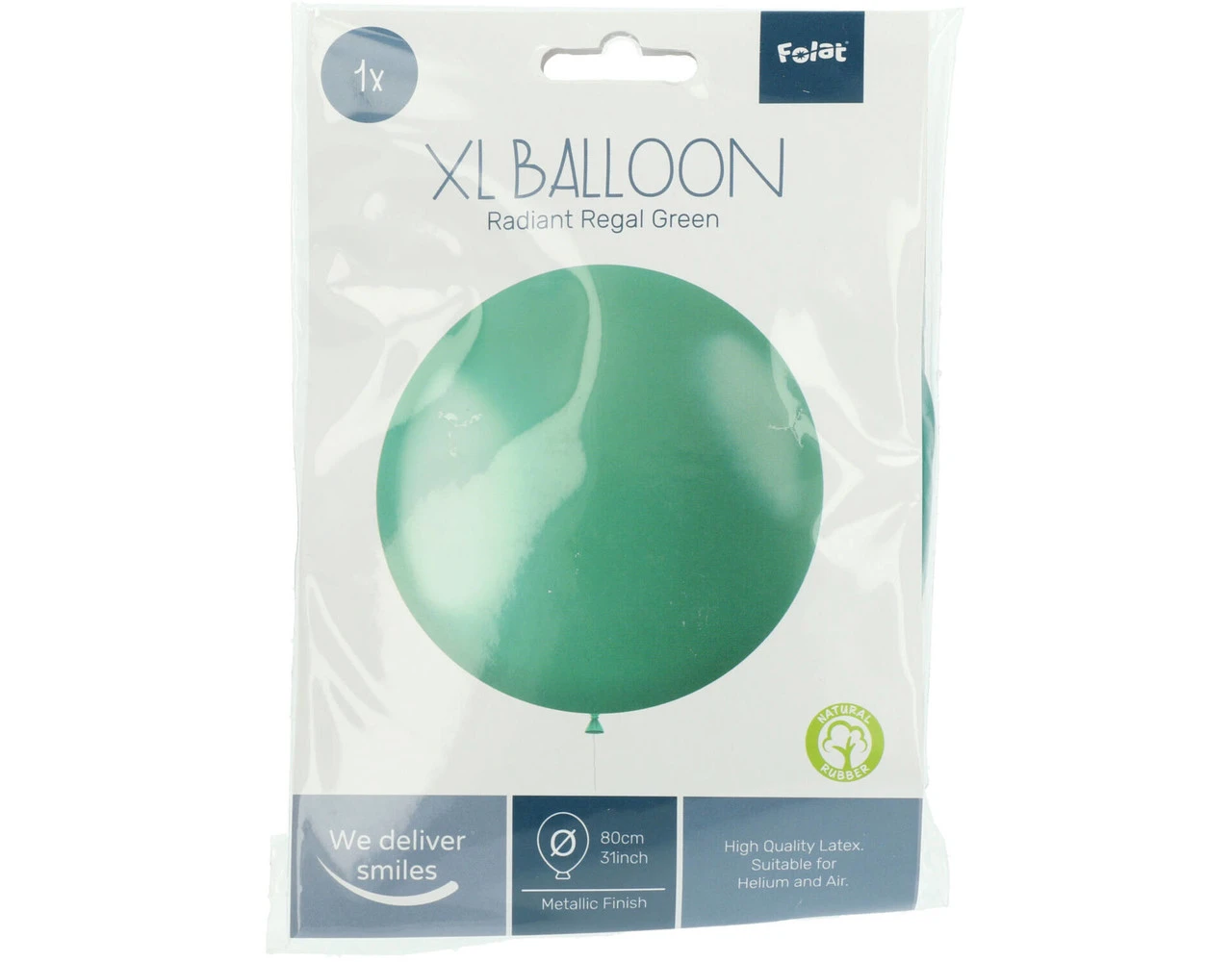 Groene Ballon Metallic Regal Green 80cm 2 Groene Ballon Metallic Regal Green 80cm - Afbeelding 2