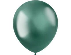 Groene Ballonnen Chroom 33cm 50st