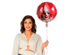 Halloween Helium Ballon Horror Clown Leeg 45cm