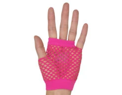 Handschoenen Visnet Neon Roze -Feestspullen Winkel handschoenen visnet neon roze 3