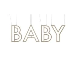 Hangdecoratie Baby Hout