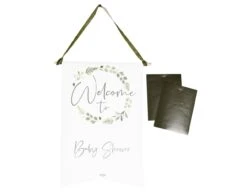 Hangdecoratie Bord Babyshower 40cm