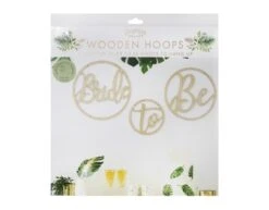 Hangdecoratie Bride To Be Hoepels Hout 3st -Feestspullen Winkel hangdecoratie bride to be hoepels hout 3st 2