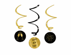 Hangdecoratie Happy New Year! 14cm 3st