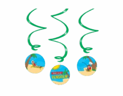 Hangdecoratie Pensioen 14cm 3st