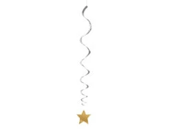 Hangdecoratie Ster Goud Zilver 66cm 3st -Feestspullen Winkel hangdecoratie ster goud zilver 66cm 3st 2