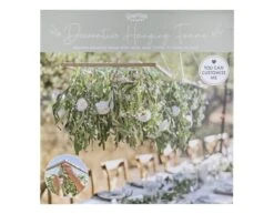 Hanging Decor Wooden Frame With Mesh For Foliage -Feestspullen Winkel hanging decor wooden frame with mesh for foliage 2