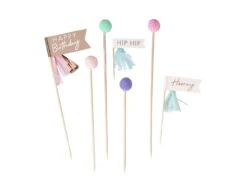 Happy Birthday Cocktailprikkers 18cm