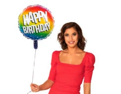Happy Birthday Helium Ballon Leeg 45cm