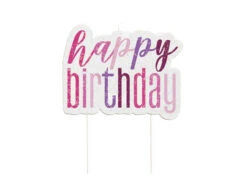 Happy Birthday Kaarsen Set Glitter 13 Delig