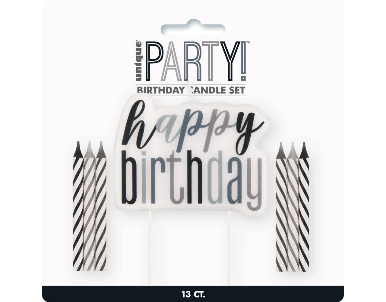 Happy Birthday Kaarsen Set Glitter Zwart 13 Delig 2 Happy Birthday Kaarsen Set Glitter Zwart 13 Delig - Afbeelding 2