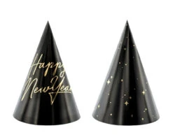 Happy New Year Feesthoedjes 16cm 6st