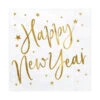 Happy New Year Servetten Wit 33cm 20st
