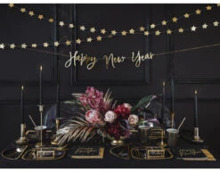 Happy New Year Slinger Goud 66cm -Feestspullen Winkel happy new year slinger goud 66cm 3