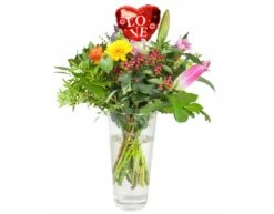 Hartjes Ballon Love Mini 15cm Met Kaartje -Feestspullen Winkel hartjes ballon love mini 15cm met kaartje 2