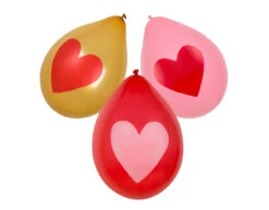 Hartjes Ballonnen 25cm 6st